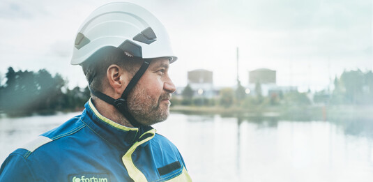 Man in Loviisa Nuclear power plant